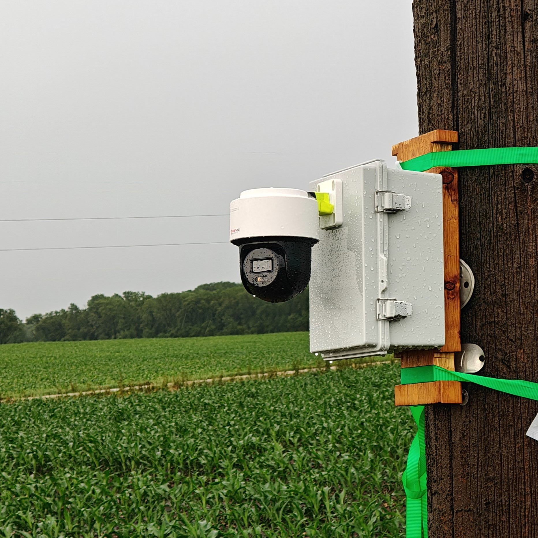 Weather camera overlooking LaPorte County landscape